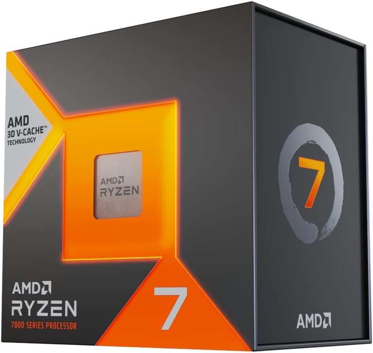AMD Ryzensets 7 7800X3D Processor with 3D V Cache technology (integrated Radeon Graphics, 8 cores/16 threads, 120W TDP, AM5 Socket, 104MB