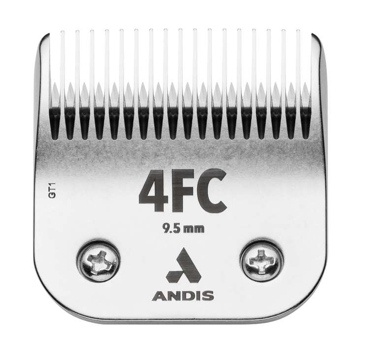 Andis 72615 CeramicEdge Carbon-Infused Steel Pet Clipper Blade, Size-4FC, 3/8-Inch Cut Length