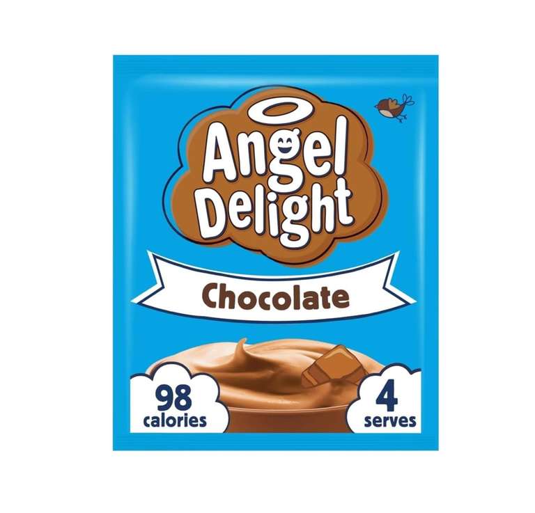 Angel Delight Smooth & Creamy Chocolate Flavour Instant Dessert Mix, 4 X 59g - £1.68 S&S/£1.52 With Auto Discount & Max S&S