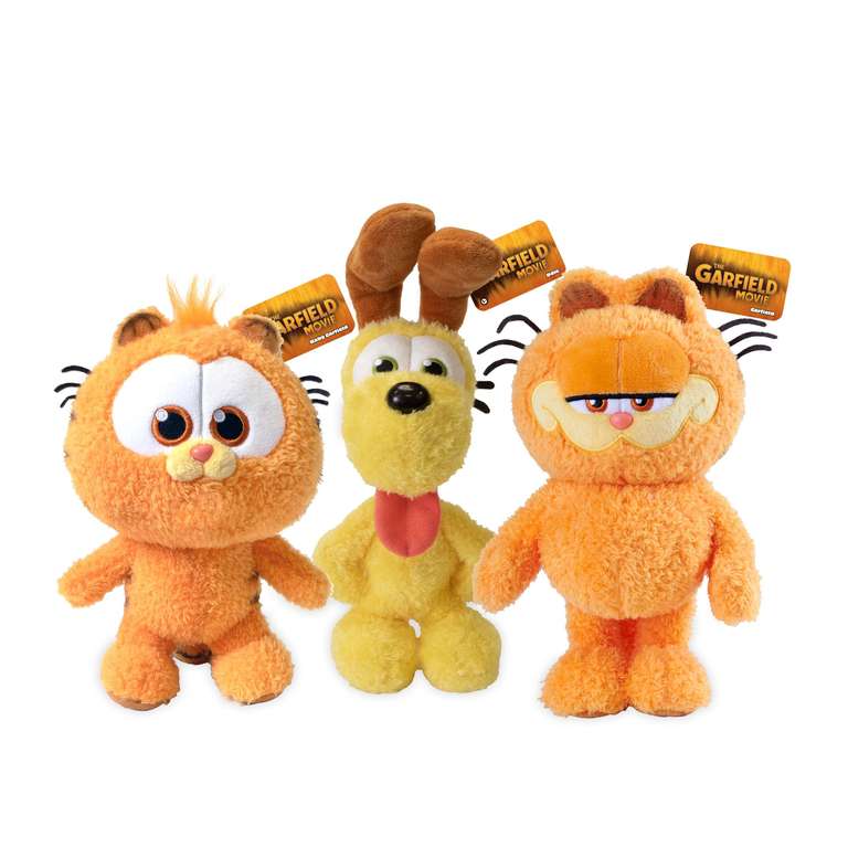 Animagic Garfield & Friends 8'' Plush 3 piece set