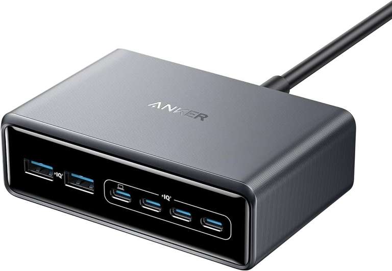 Anker Prime Charger 200W 6-Port GaN Charging Station Fast Charging USB C Charger - With code Anker Official Shop