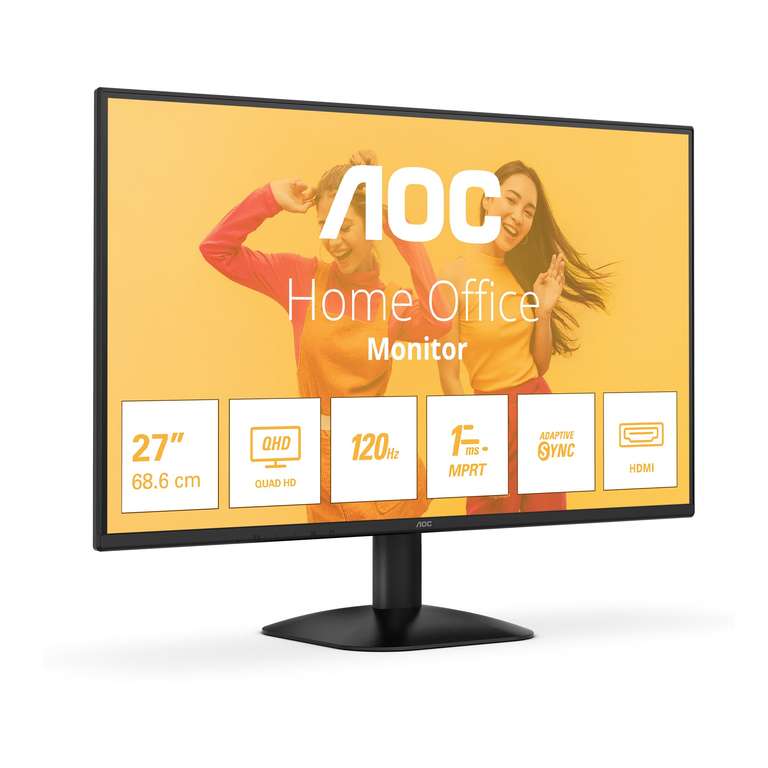 AOC Q27B35S3 27 inch WQHD Monitor 120Hz - Black