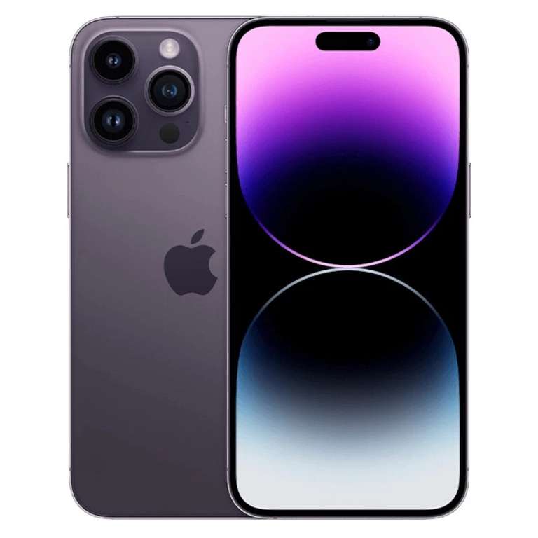 Apple iPhone 14 Pro Max 256GB 5G Purple Refurbished Good Condition / Black £382.99 With Code - Sold by MusicMagpie Shop (UK Mainland)