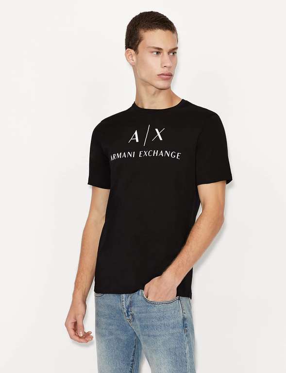Armani Exchange Men's Short Sleeve Pima Cotton Jersey T-Shirt (Medium and XL)