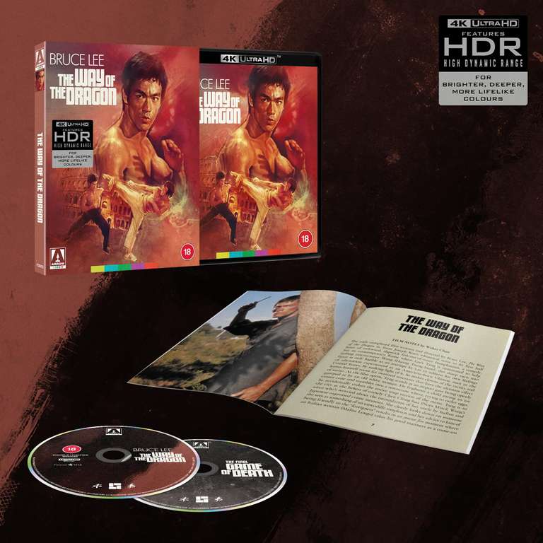 Arrow Video The Way of the Dragon Limited Edition 4K UHD [Blu-ray] [Region Free]