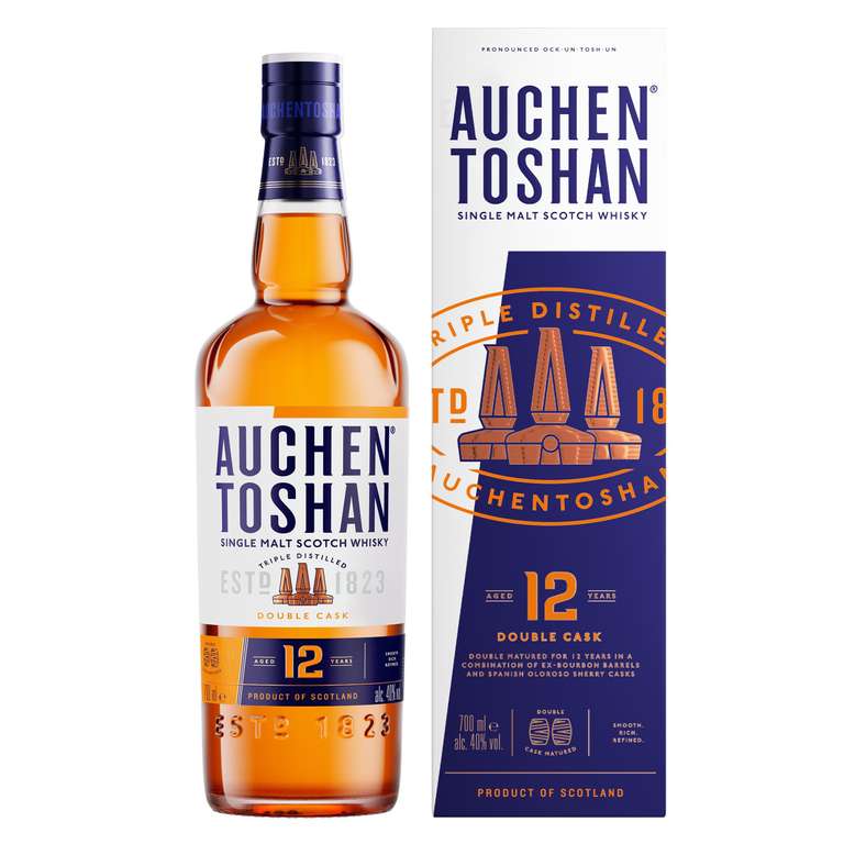 AUCHENTOSHAN 12 Years Old | Single Malt Lowland Scotch Whisky 70cl - Save at Checkout