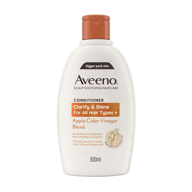 Aveeno Scalp Soothing Haircare Clarify & Shine Conditioner for All Hair Types - 500ml