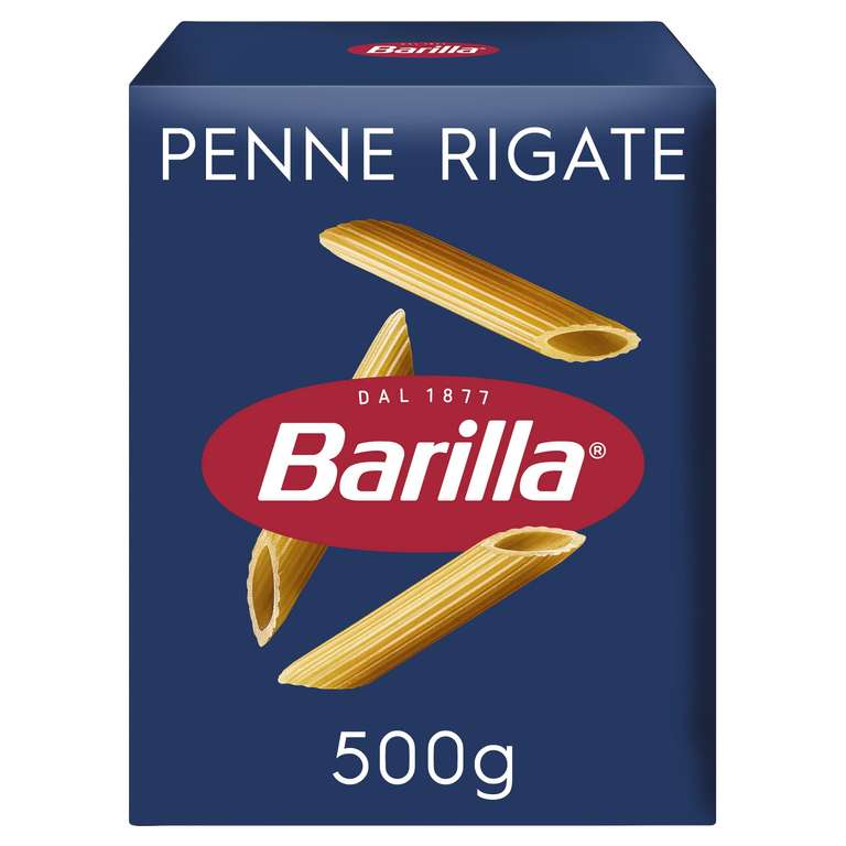 Barilla Penne Rigate – Authentic Italian Pasta Made with Durum Wheat – 500g - 95p / 85p S&S
