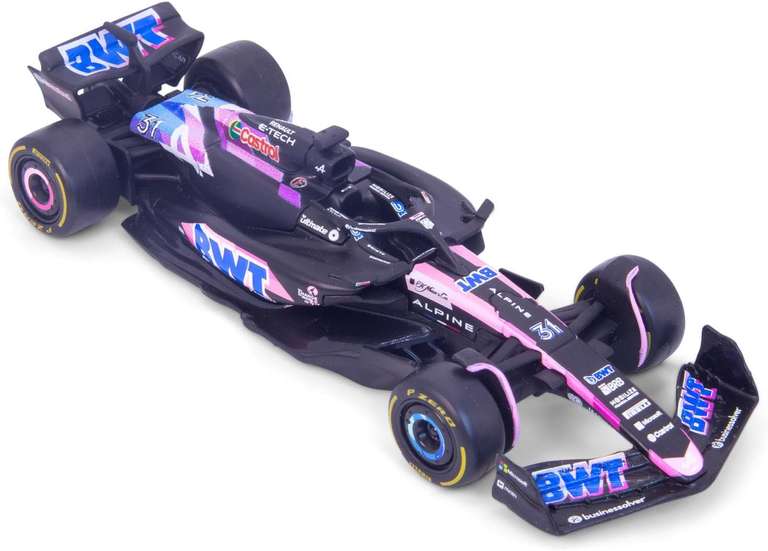Bburago F1 BWT ALPINE F1 TEAM A524 (2024) - OCON - 1:43 Scale - Incredibly Detailed Die-Cast Replica Collectible Race Car Model