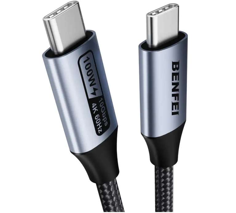 BENFEI USB C to USB C Monitor Cable(4K@120Hz), 100W PD Fast Charge, 10Gbps Data Transfer BENFEI UK FBA
