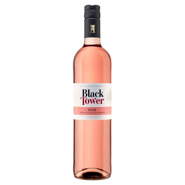 Black Tower Rose Wine - 3 X 750ml - S&S £8.29