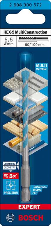 Bosch EXPERT HEX-9 MultiConstruction Drill Bit - Sold by Amazon EU