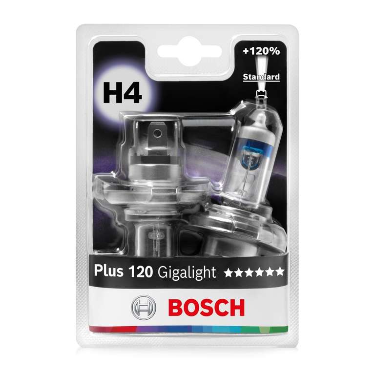 Bosch H4 (472) Plus 120 Gigalight Halogen Headlight Bulbs