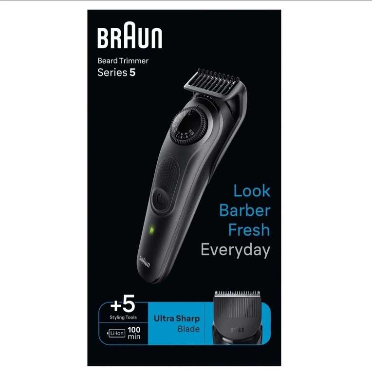Braun BT5420 Beard Trimmer Series 5, 5 Styling Tools - Sold by Tyne Bargains