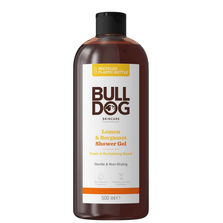 Bulldog Skincare Lemon & Bergamot Shower Gel Men's 500ml (£2.40 / £2.10 S&S & Voucher)