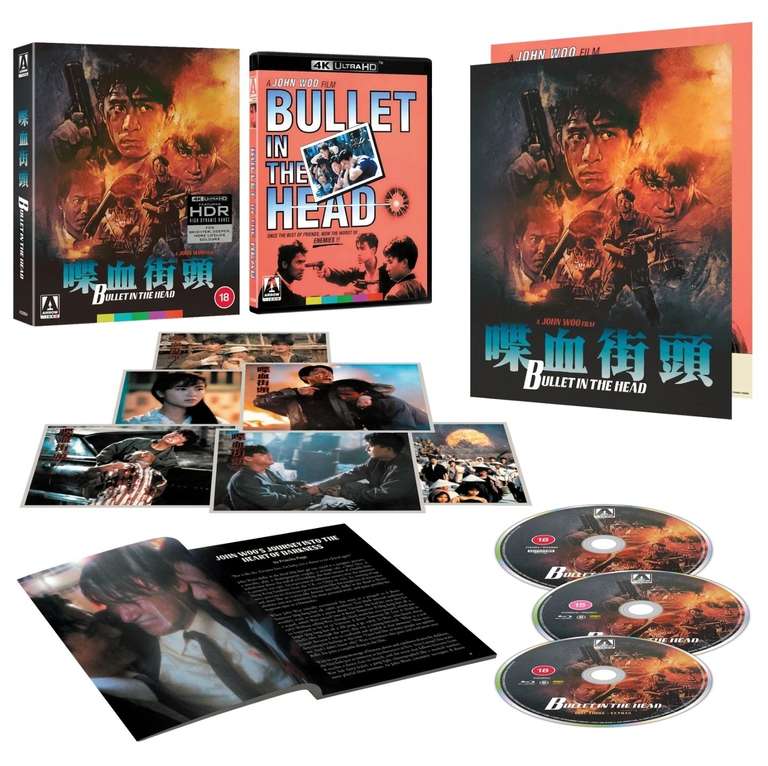 Bullet in the Head (1990) Arrow Limited Edition 4K UHD Blu-ray (Pre-order) w/Code, Sold By Rarewaves Outlet