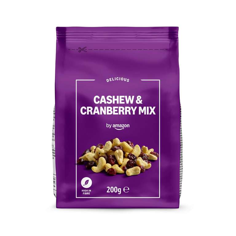 by Amazon Cashew & Cranberry Mix - 200g