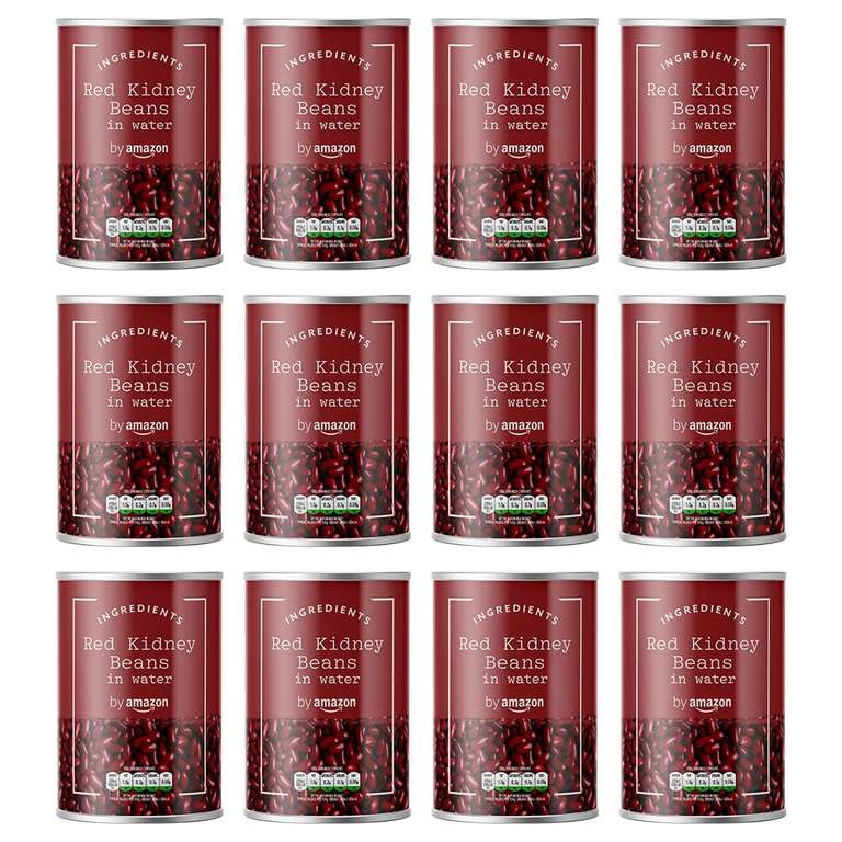 by Amazon Red Kidney Beans, 400g, Pack of 12 (S&& £5.22 - £4.67)