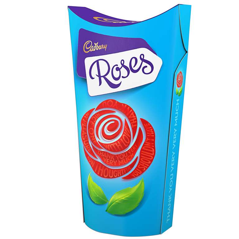 Cadbury Roses Chocolate Gift Carton Assorted Miniature Milk Chocolates, The Perfect Easter Gift, 290 g