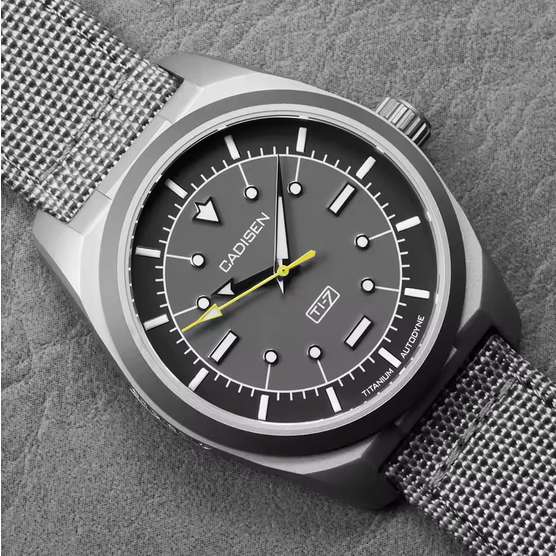 Cadisen TI-7 Autodyne Titanium Automatic Watch ( Miyota 8215 ) w/code @ Cadisen Official Store