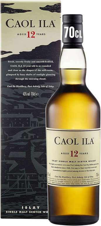 Caol Ila 12 Year Old Single Malt Whisky, 43% vol, 70cl