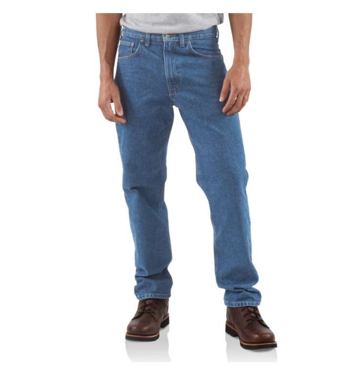 Carhartt Men's Five Pocket Tapered Leg Jeans - Size 54W / 32L