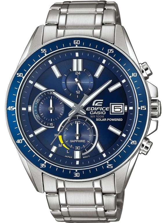 Casio Edifice Solar Sapphire 46mm 10ATM Men's Watch via Amazon EU