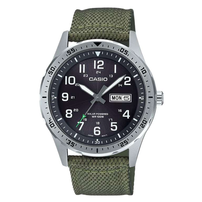 Casio Solar Powered Watch, 100M WR, Model: MTPS120L-3AV - Sold by Amazon US