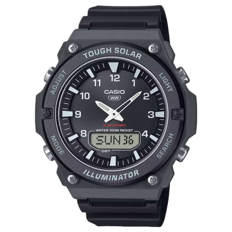 Casio Tough Solar Watch, 100M WR, Analogue/Digital, Model: AQ-S820W-1AVEF w/code @ H.S.Johnson Jewellers