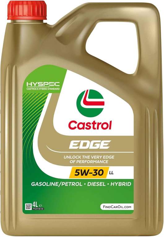 Castrol EDGE 5W-30 LL Engine Oil Fully Synthetic with Hyspec Standard, 4 Litre - £25.19 / £23.79 S&S