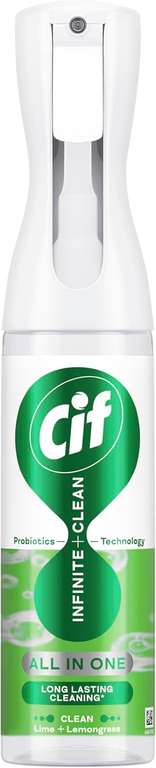 Cif Infinite Clean Lime & Lemongrass All in One Cleaner - 3 x 280ml - S&S £3.66