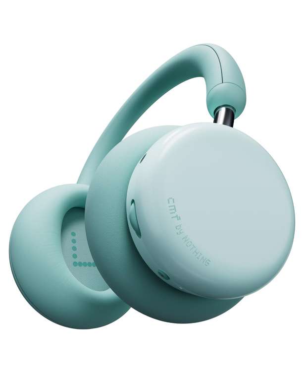 CMF Headphone Pro - Bluetooth Wireless Over Ear Headphones, Up to 100 Hours of Battery Life, ANC, Hi Res With LDAC Support | Light Green