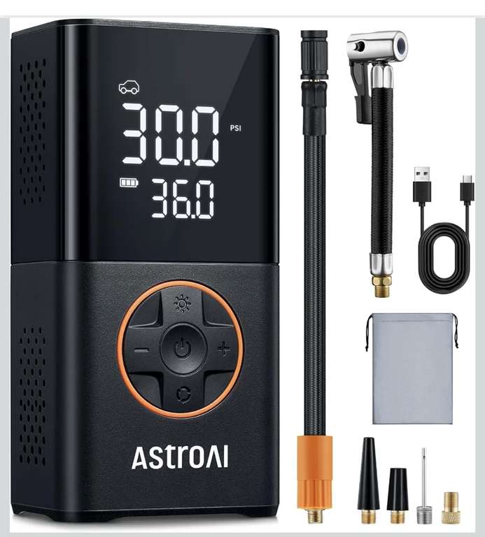 Compact Cordless Tyre Inflator Air Compressor @ BORGBO / FBA