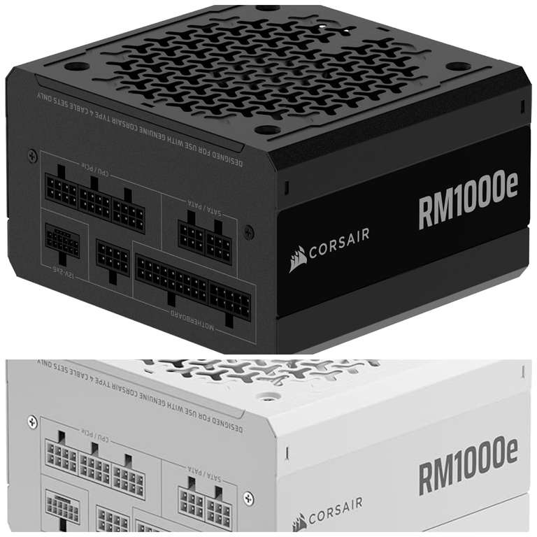 CORSAIR RM1000e (2025) Fully Modular 80+Gold ATX 3.1 & PCIe 5.1 Compliant PSU Black