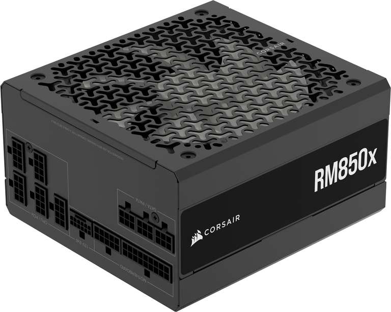 CORSAIR RM850x Fully Modular Low-Noise ATX Power Supply – ATX 3.1 Compliant – PCIe 5.1 Support – Cybenetics Gold Efficiency –