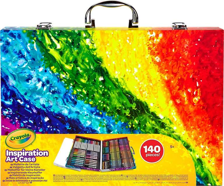 CRAYOLA Inspiration Art Case - 140 Pieces of Colouring Fun! | Includes Crayons, Markers, Pencils & Paper