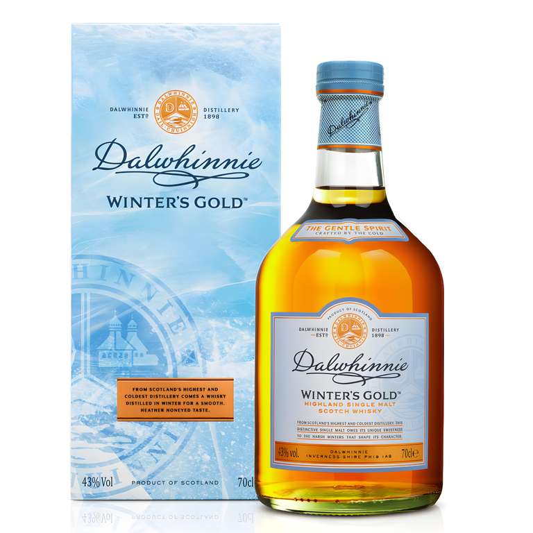 Dalwhinnie Winter's Gold Single Malt Scotch | 43% vol | 70cl | Rich-Textured Highland Whisky | Honeyed with Notes of Heather & Peat