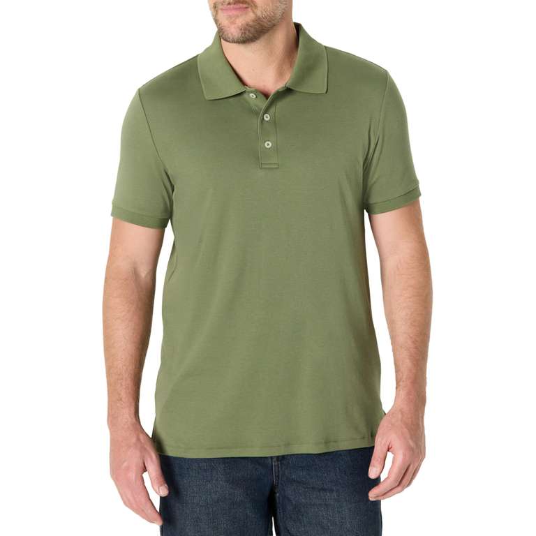 Dark Olive Men's Slim Fit Polo Shirt dark olive