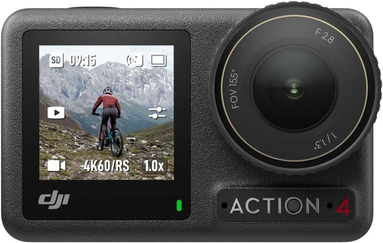 DJI Osmo Action 4 Essential Combo, Action Camera 4K/120fps with a 1/1.3-Inch Sensor