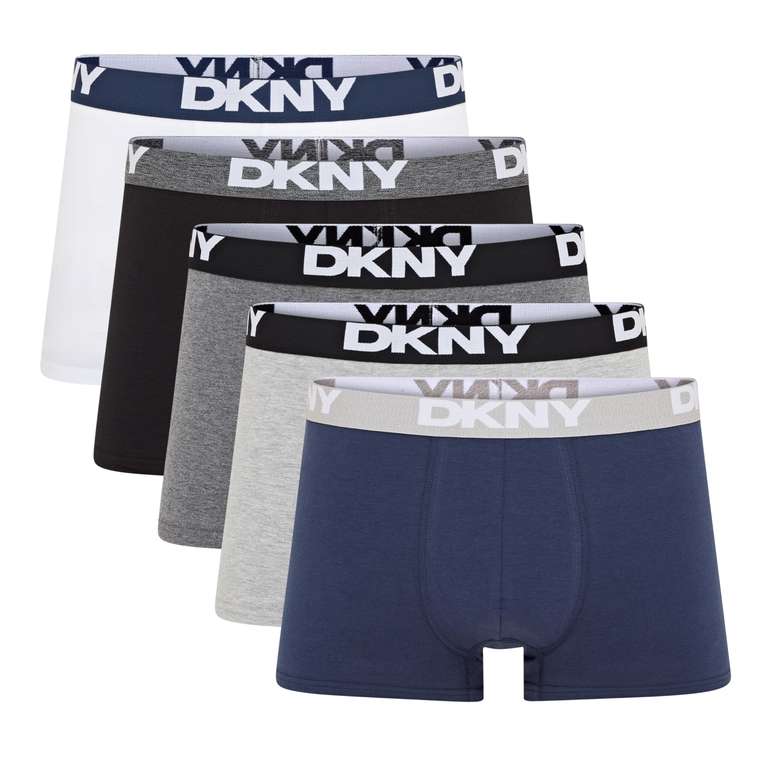 DKNY Men's Portland Boxer Trunks (Pack of 5)
