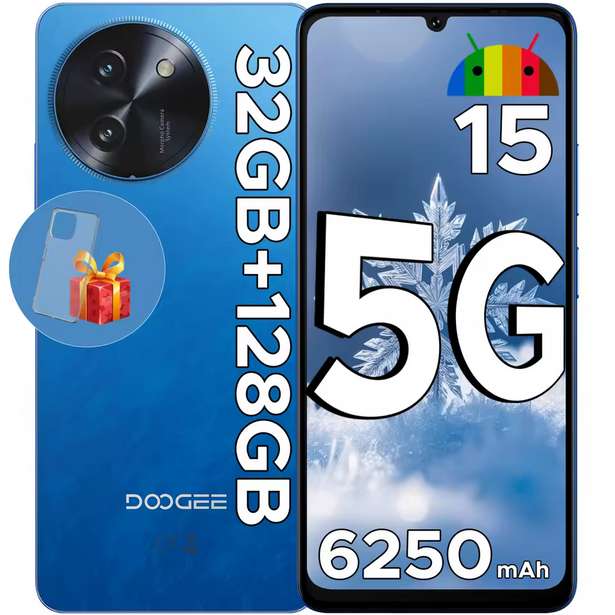 DOOGEE Note 59 5G 6.75" Smartphone ( 8GB & 128GB / T8200 / 6250mAh / 8.6mm ) w/code@DOOGEE UK Local Store(UK Despatch)
