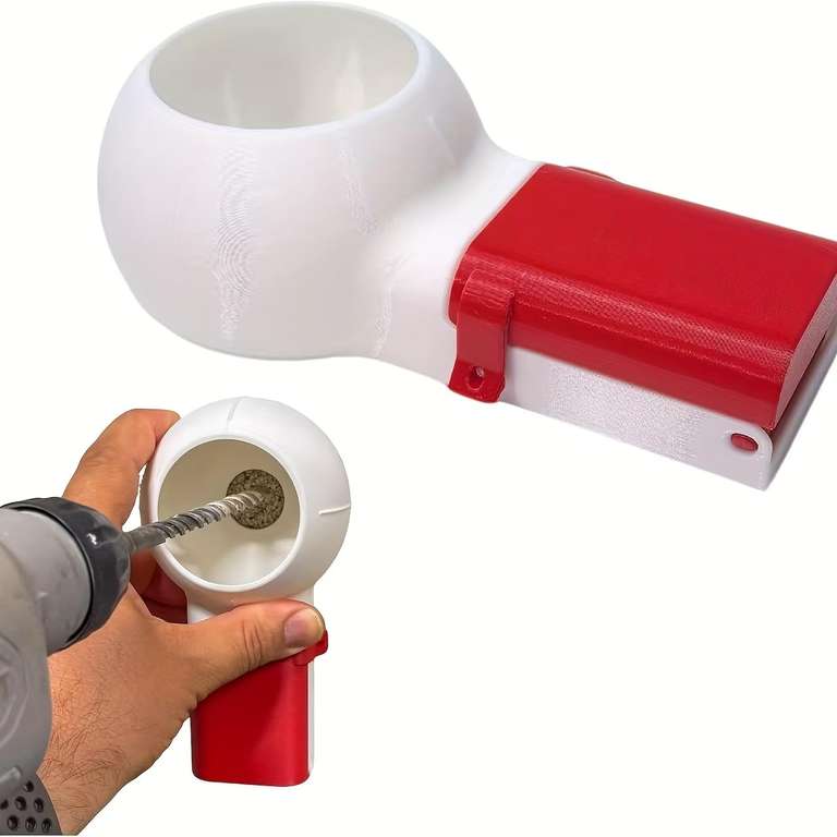 Drill Dust Collector Box for Wall Drilling - Tool Compatible with Most Drill Bits - Amazon Haul Global (Free Delivery with £15 Spend)