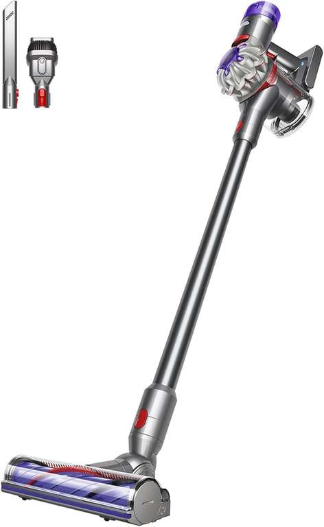 Dyson V8 Advanced Cordless Vacuum Cleaner, 130 AW, up to 40 min runtime, De-tangling Motorbar, removes Pet hair, cordless handheld