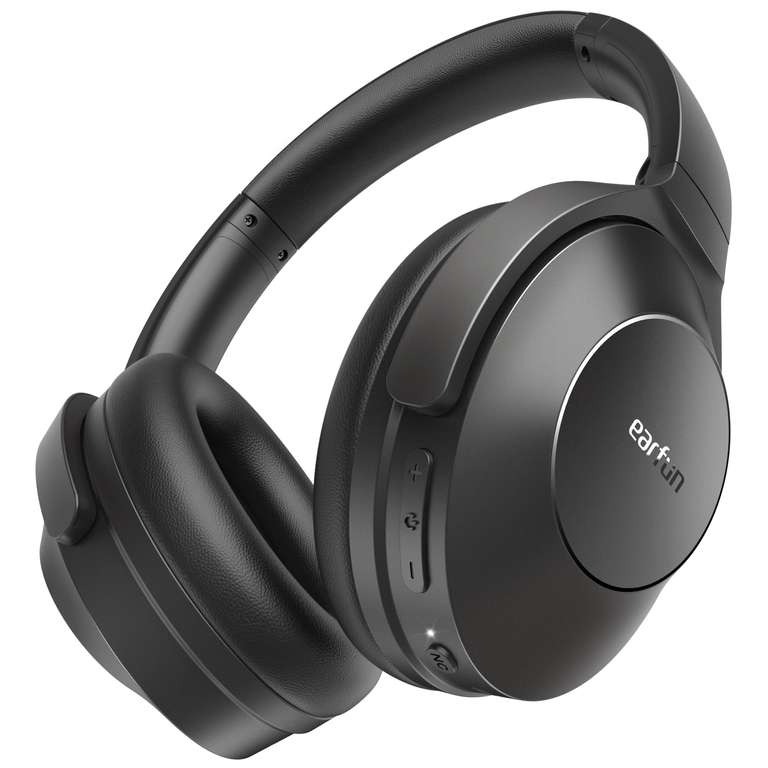 EarFun Wave Life Hybrid Active Noise Cancelling Headphones, Wireless Over Ear Headphones Bluetooth 5.4, 60H Playtime @ EarFun UK /FBA