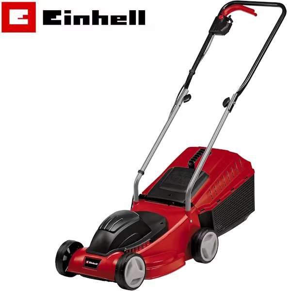 Einhell GC-EM 1232 Electric Lawn Mower - 32 cm Cutting Width, 30L Grass Box, 3 Cutting Height Levels - With Code, By Einhell (UK Mainland)