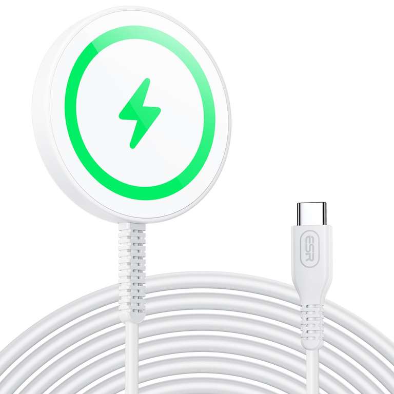 ESR Wireless Charger for MagSafe Charger, Phone Charger, Silver / Black - Sold By Eleganticy_ EU Store FBA
