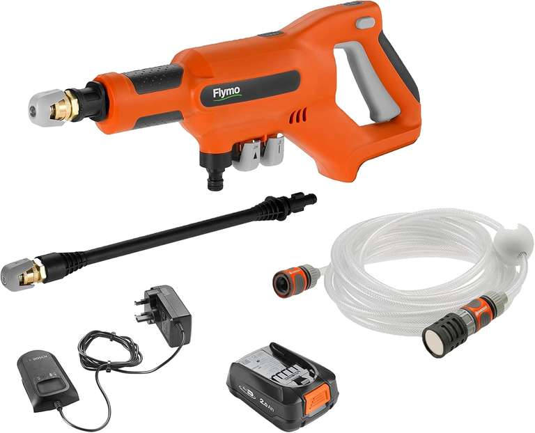 Flymo EasiClean Li Plus Portable Pressure Cleaner - 18V Battery with Charger