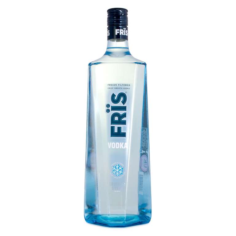 FRÏS Vodka, 1L, 37.5% ABV, Scandinavian Vodka, Four Times Distilled, Purified Through a Freeze Filtered Process at -15°C