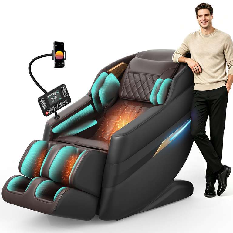 FURNIMAT 4D SL-Track Massage Chair Full Body, Zero Gravity