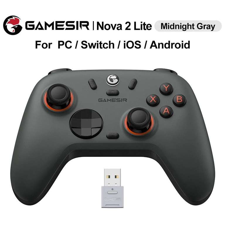 Gamesir Nova 2 Lite Wireless Controller Bluetooth Gamepad - Ultra Low Button& Stick Latency @ LevelMaxx